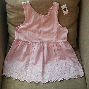 Gap Kids Pink Eyelet Tank